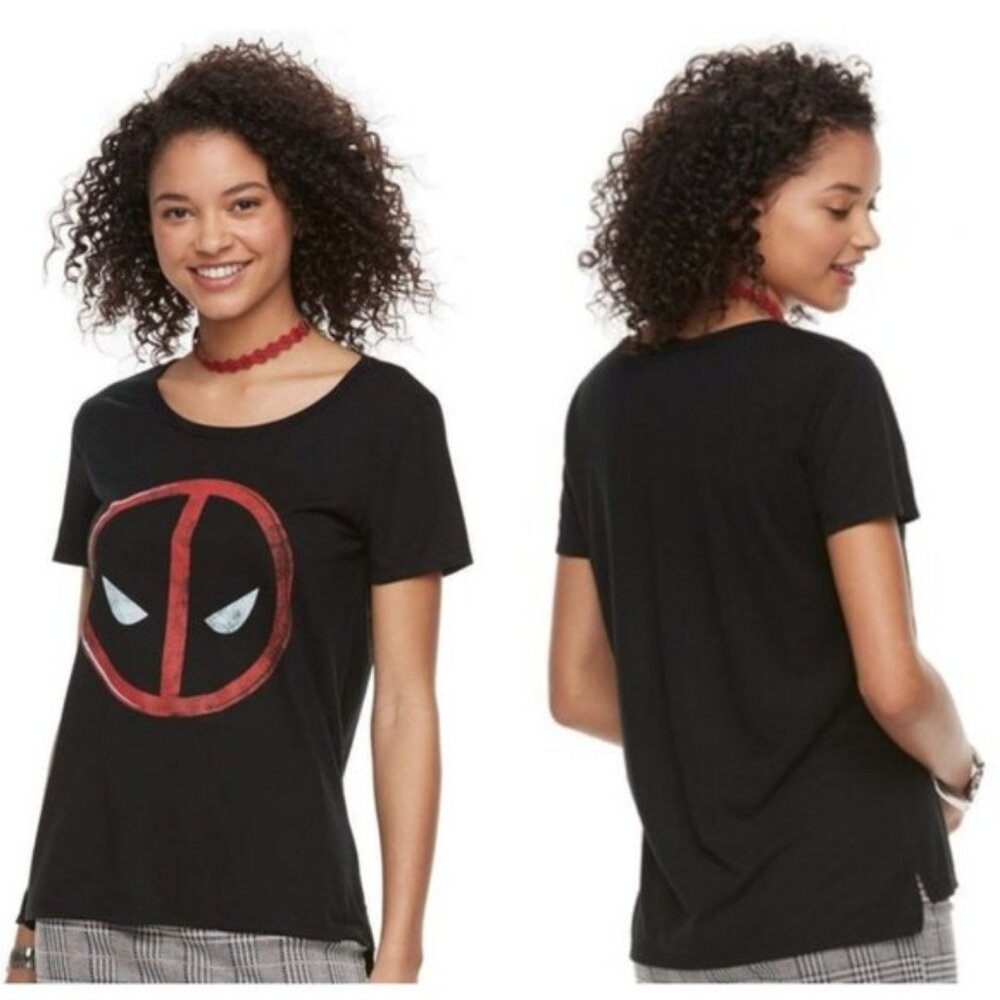Marvel | Deadpool Face Graphic Short Sleeve Tee | Size Large